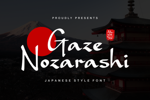Gaze Nozarashi Font - Featured Image
