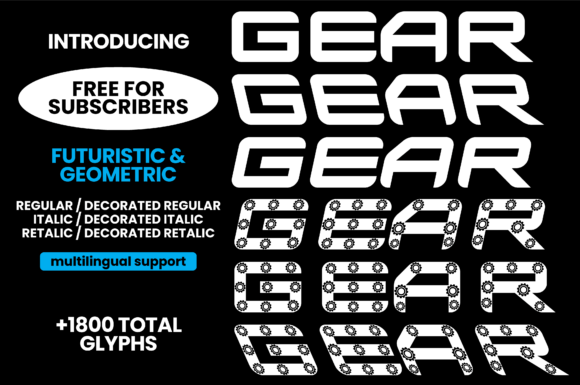 Gear Font - Featured Image
