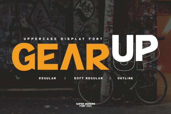 Gear Up Sporty Font - Featured Image
