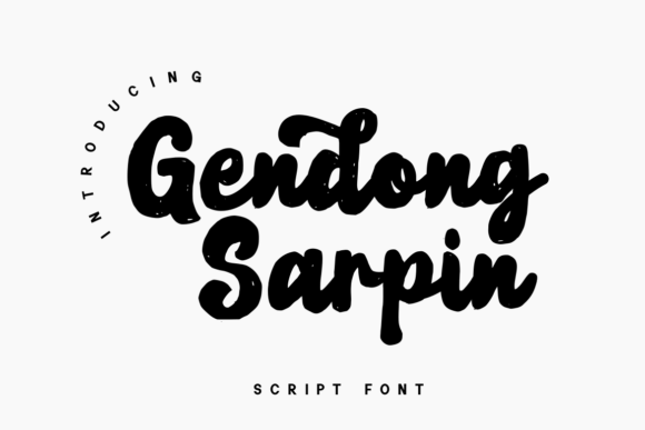 Gendong Sarpin Font - Featured Image