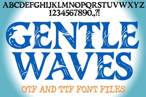 Gentle Waves Font - Featured Image