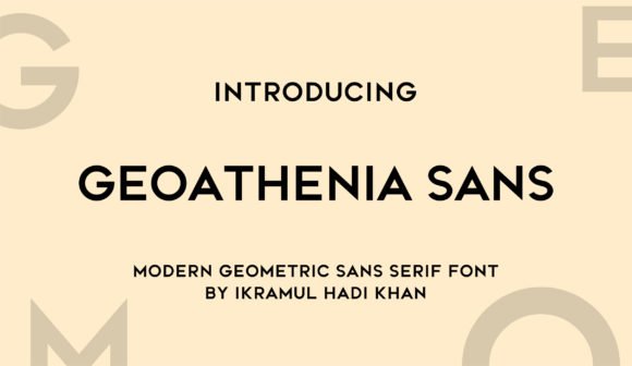 Geoathenia Sans Font - Featured Image