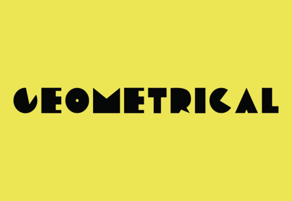 Geometrical Font - Featured Image