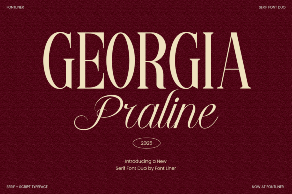 Georgia Praline Font - Featured Image
