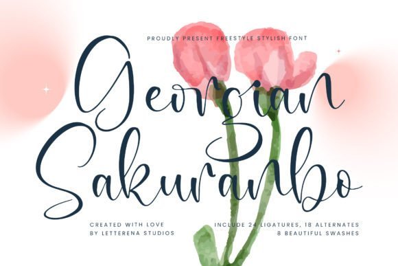 Georgian Sakuranbo Font - Featured Image