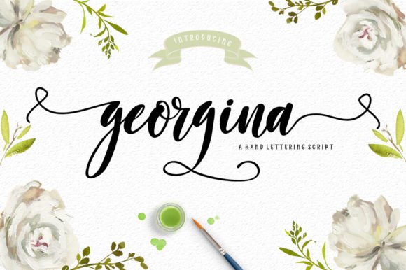 Georgina Script Font - Featured Image