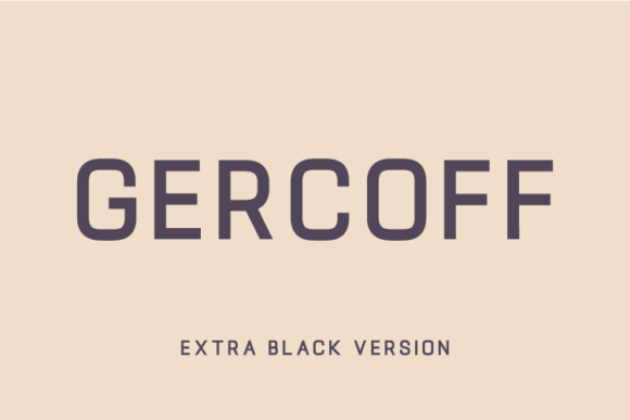 Gercoff Extra Black Font - Featured Image
