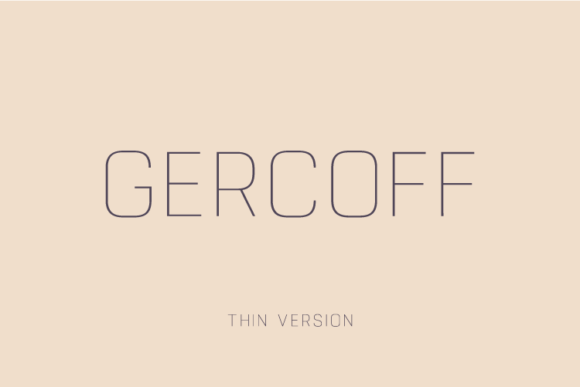 Gercoff Thin Font - Featured Image