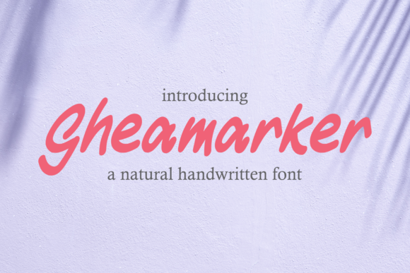 Gheamarker Font - Featured Image