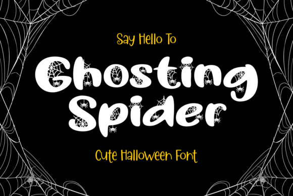 Ghosting Spider Font - Featured Image