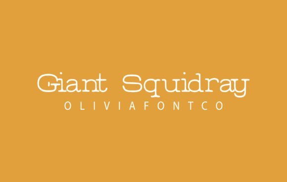 Giant Squidray Font - Featured Image