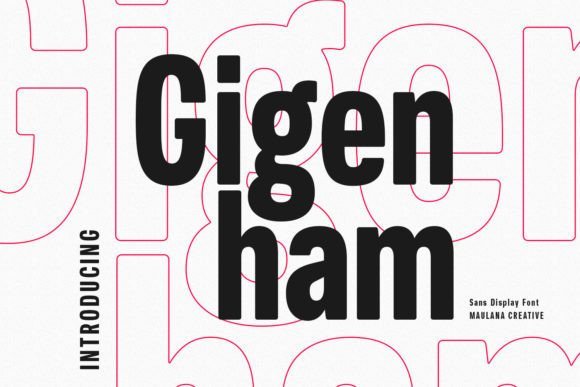Gigenham Font - Featured Image