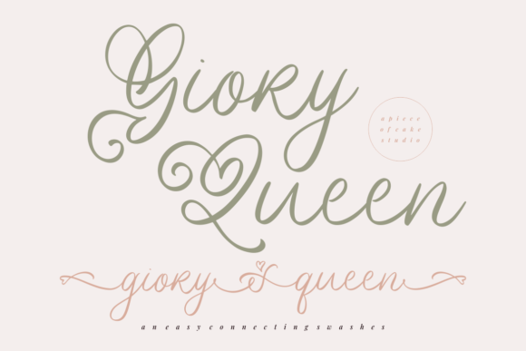 Giory Queen Font - Featured Image