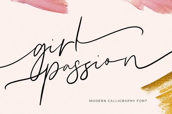 Girl Passion Font - Featured Image