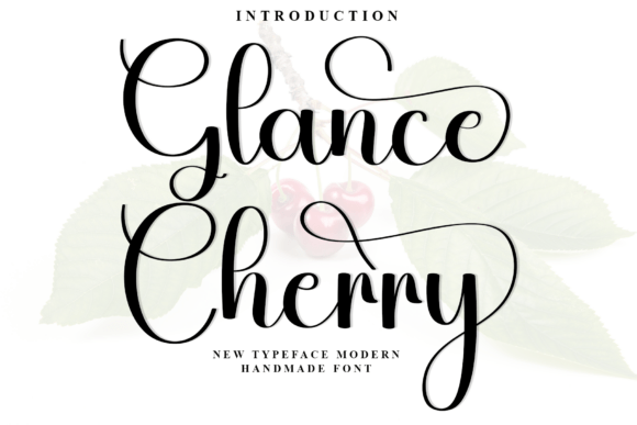 Glance Cherry Font - Featured Image