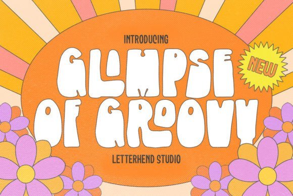 Glimpse of Groovy Font - Featured Image