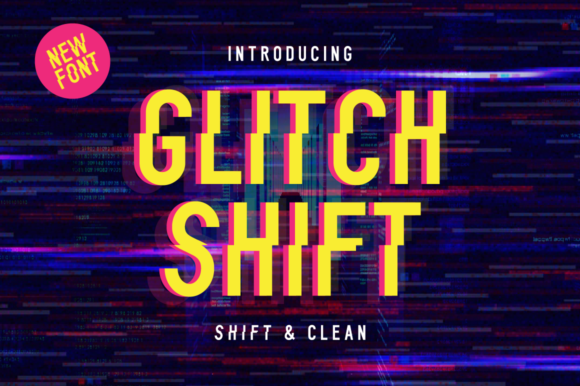 Glitch Shift Font - Featured Image