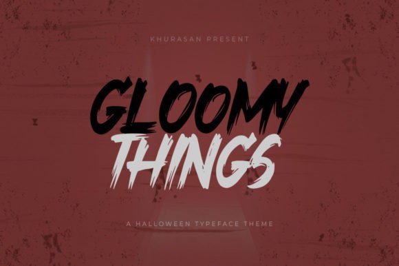 Gloomy Things Font - Featured Image