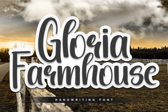 Gloria Farmhouse Font - Featured Image