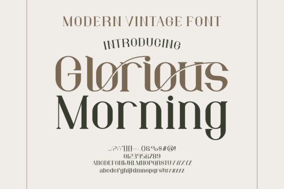 Glorious Morning Font - Featured Image