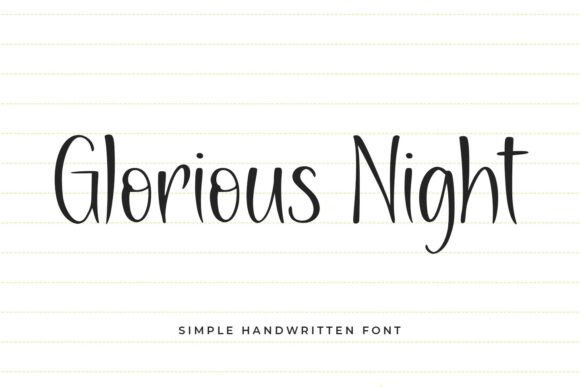 Glorious Night Font - Featured Image