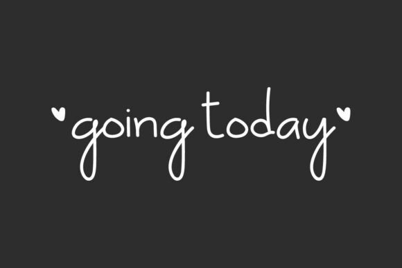 Going Today Font - Featured Image