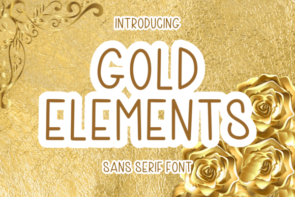 Gold Elements Font - Featured Image
