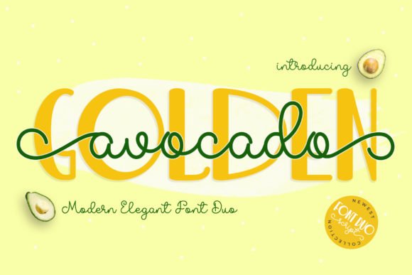 Golden Avocado Font - Featured Image