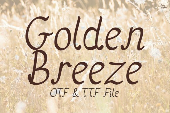 Golden Breeze Font - Featured Image