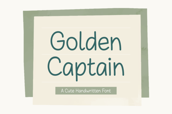 Golden Captain Font - Featured Image