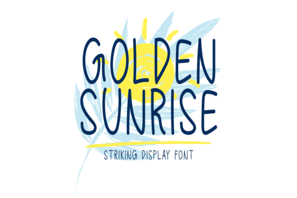 Golden Sunrise Font - Featured Image