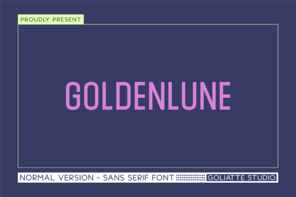 Goldenlune Font - Featured Image