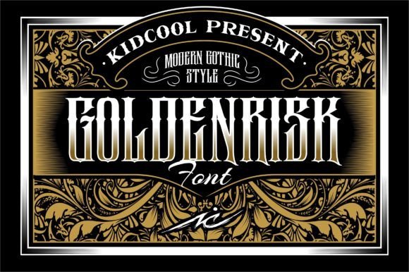 Goldenrisk Font - Featured Image