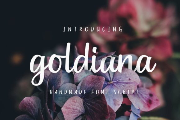 Goldiana Script Font - Featured Image