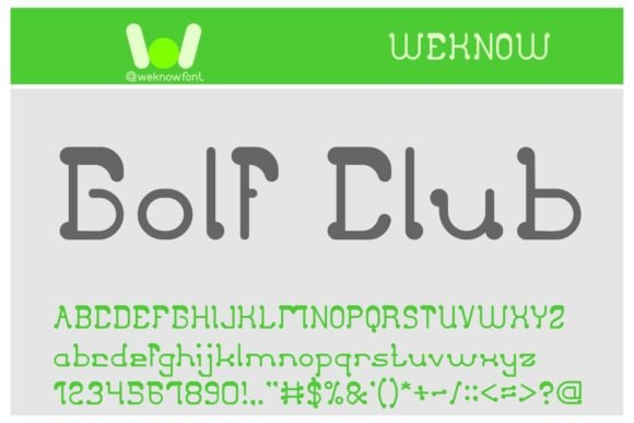 Golf Club Font - Featured Image