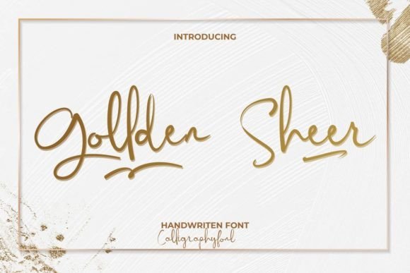 Gollden Sheer Font - Featured Image