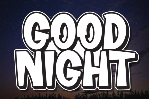 Good Night Font - Featured Image