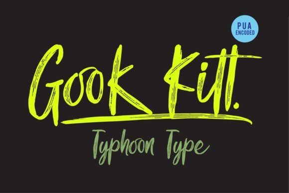 Gook Kitt Font - Featured Image