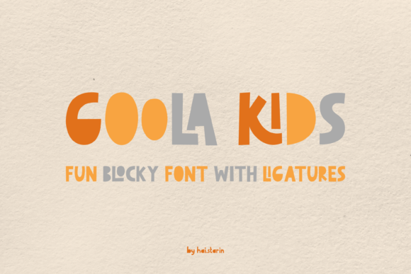 Goola Kids Font - Featured Image