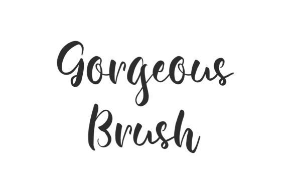 Gorgeous Brush Font - Featured Image