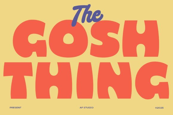 Gosh Thing Font - Featured Image