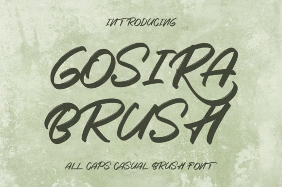 Gosira Brush Font - Featured Image