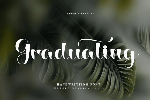 Graduating Font - Featured Image