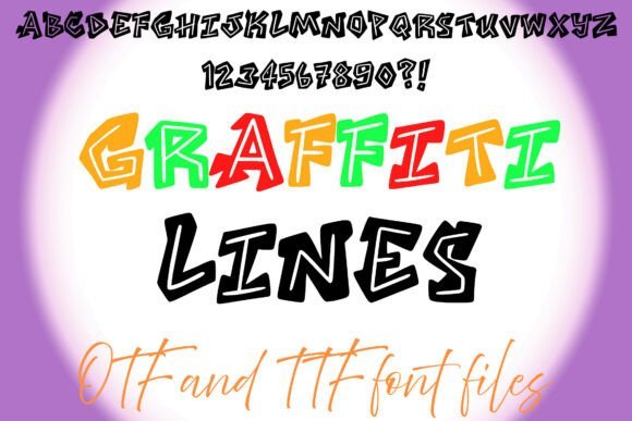 Graffiti Lines Font - Featured Image