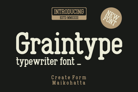 Graintype Font - Featured Image