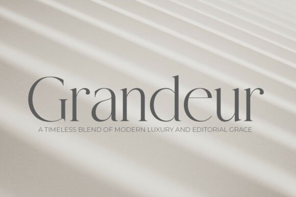 Grandeur – Elegant Classic Serif Font - Featured Image