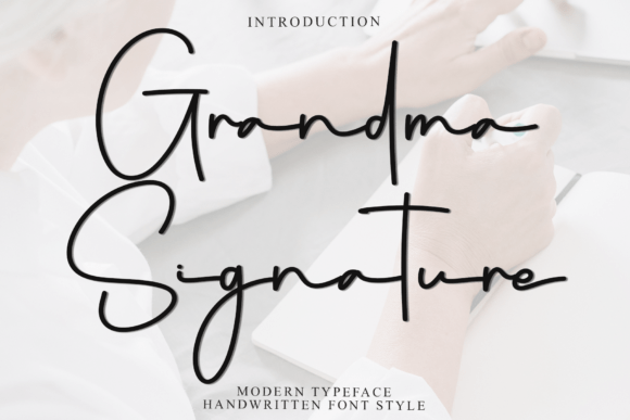 Grandma Signature Font - Featured Image