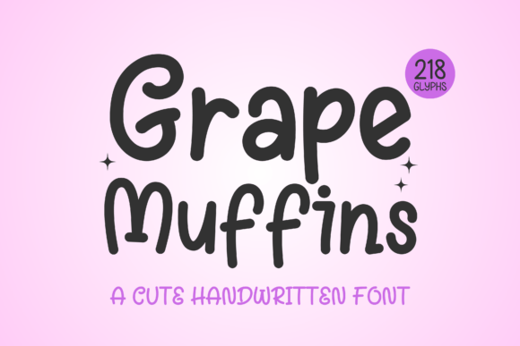Grape Muffins Font - Featured Image