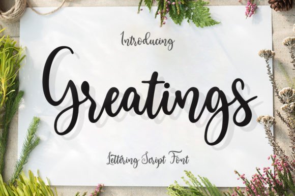 Greatings Font - Featured Image