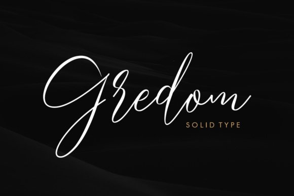 Gredom Script Font - Featured Image